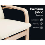 Artiss Rocking Armchair Bentwood Frame Aero - Furniture > Living Room