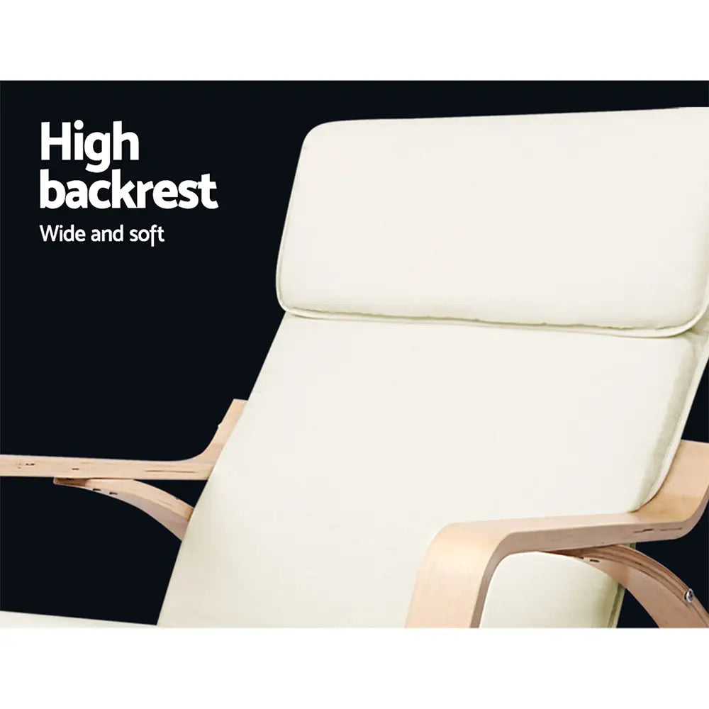Artiss Rocking Armchair Bentwood Frame Aero - Furniture > Living Room