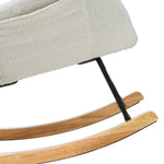 Artiss Rocking Chair Armchair Pillow Boucle White - Furniture > Bar Stools & Chairs > Arm Chairs & Recliners