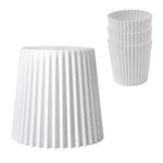 Artiss Set of 4 Cupcake Bar Stools Stackable Foot Stool White - Furniture > Bar Stools & Chairs > Table & Bar Stools