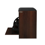 Artiss Shoe Bench Shoe Cabinet 15 Pairs Walnut Kyla - Furniture > Living Room