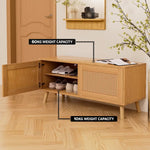 Artiss Shoe Bench Up to 10 Pairs Rattan Starlyn - Furniture > Bedroom
