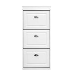 Artiss Shoe Cabinet 18 Pairs 3-tier White Sena - Furniture > Living Room