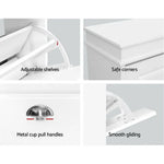 Artiss Shoe Cabinet 18 Pairs 3-tier White Sena - Furniture > Living Room