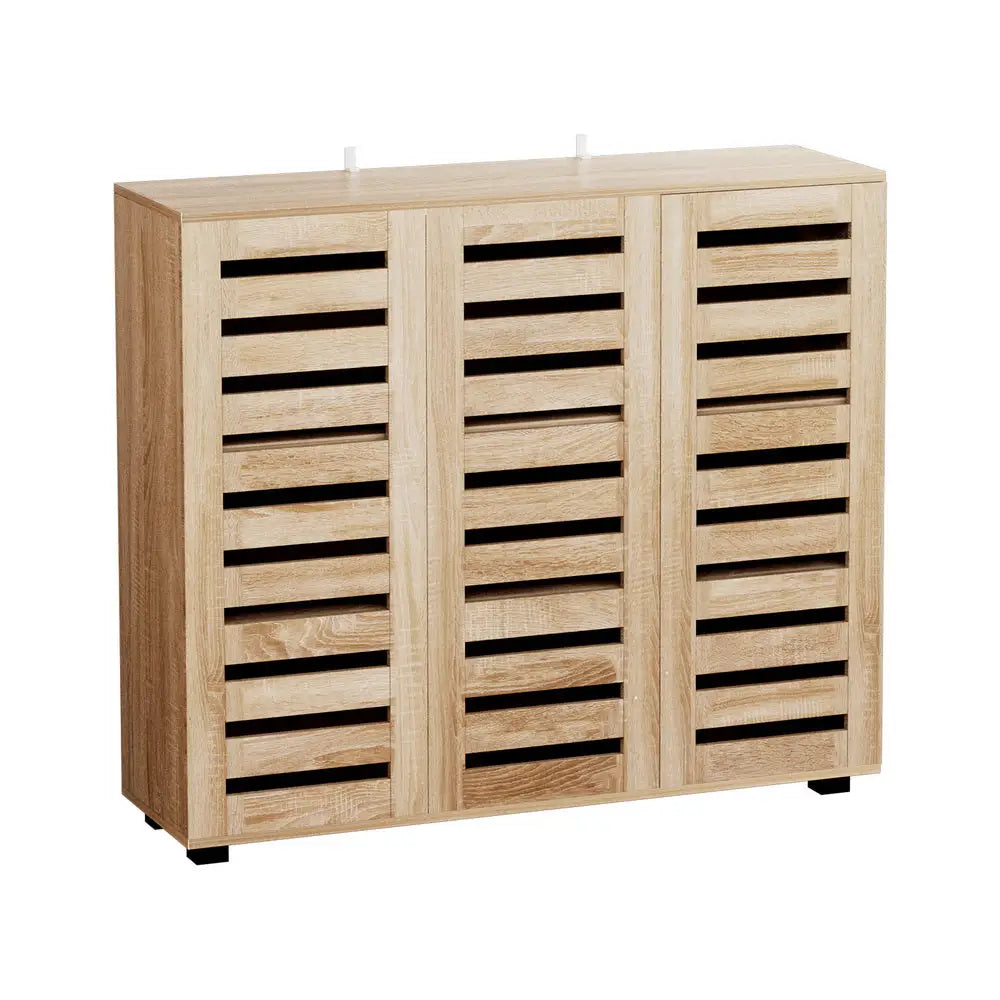 Artiss Shoe Cabinet 30 Pairs Adjustable Shelf - Home & Garden > Storage