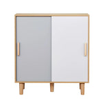 Artiss Shoe Cabinet 30 Pairs Sliding Doors - Home & Garden > Storage > Clothing & Wardrobe Storage