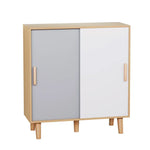 Artiss Shoe Cabinet 30 Pairs Sliding Doors - Home & Garden > Storage > Clothing & Wardrobe Storage