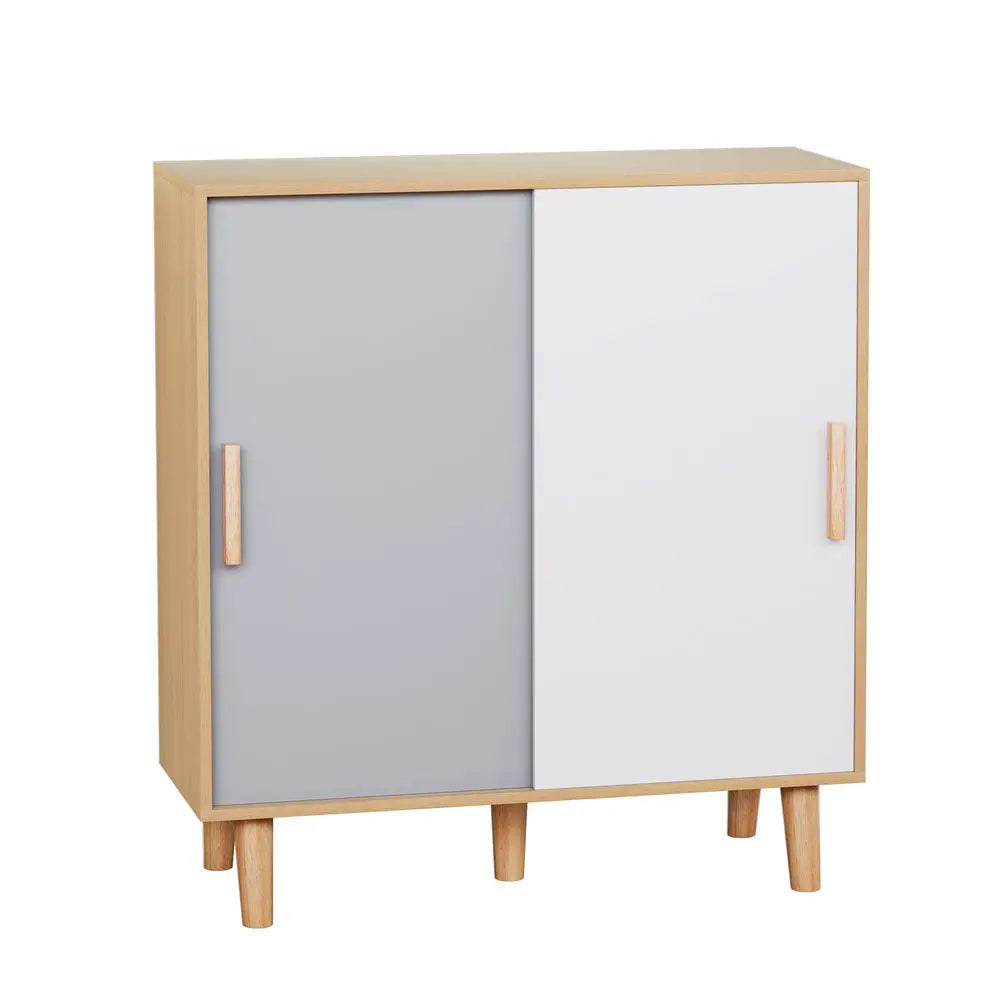 Artiss Shoe Cabinet 30 Pairs Sliding Doors - Home & Garden > Storage > Clothing & Wardrobe Storage