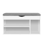 Artiss Shoe Cabinet Bench Shoes Organiser Storage Rack Shelf White Cupboard Box - Furniture > Living Room