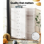 Artiss Shoe Cabinet DIY Shoe Box White Cube Portable Organiser Storage Stand - Home & Garden > Storage