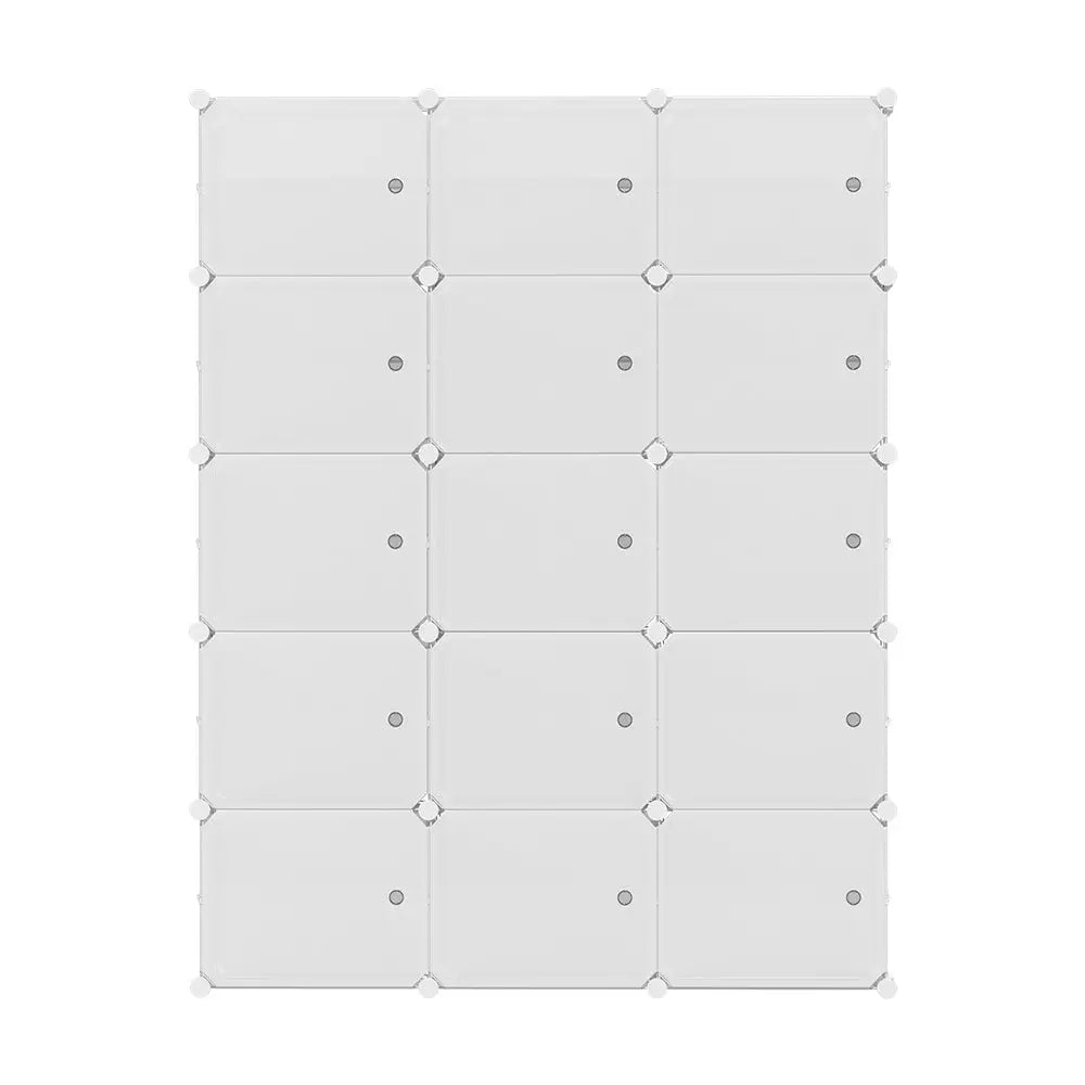 Artiss Shoe Cabinet DIY Shoe Box White Cube Portable Organiser Storage Stand - Home & Garden > Storage