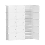 Artiss Shoe Cabinet DIY Shoe Box White Cube Portable Organiser Storage Stand - Home & Garden > Storage
