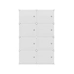 Artiss Shoe Cabinet DIY Storage Cube Shoe Box White Portable Organiser Stand - Home & Garden > Storage