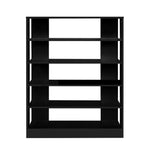 Artiss Shoe Cabinet Shoes Organiser Storage Rack 30 Pairs Black Shelf Wooden - Furniture > Living Room