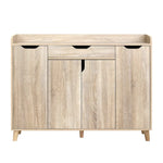 Artiss Shoe Cabinet Shoes Storage Rack 120cm Organiser Drawer Cupboard Wood - Furniture > Living Room