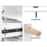 Artiss Shoe Cabinet Shoes Storage Rack 120cm Organiser White Drawer Cupboard - Furniture > Living Room