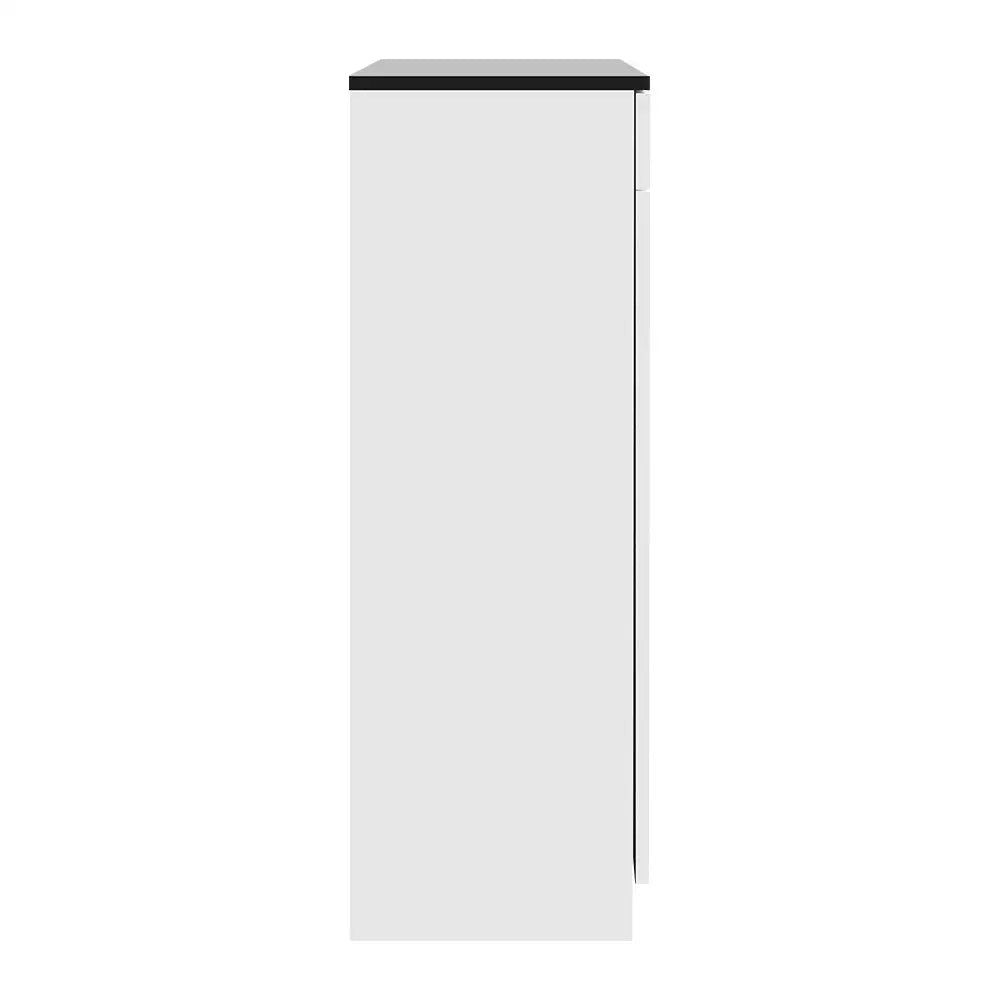 Artiss Shoe Cabinet Shoes Storage Rack High Gloss Organiser Cupboard White - Furniture > Living Room