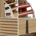 Artiss Shoe Cabinet Storage Drawer 45 Pairs Pine - Furniture > Living Room > Shoe Storage