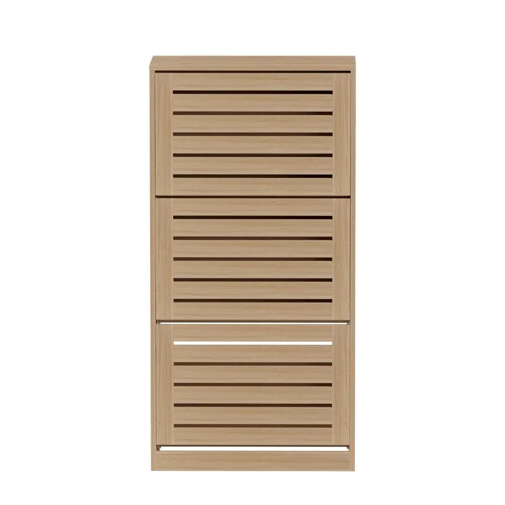 Artiss Shoe Cabinet Storage Drawer 45 Pairs Pine - Furniture > Living Room > Shoe Storage