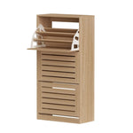 Artiss Shoe Cabinet Storage Drawer 45 Pairs Pine - Furniture > Living Room > Shoe Storage