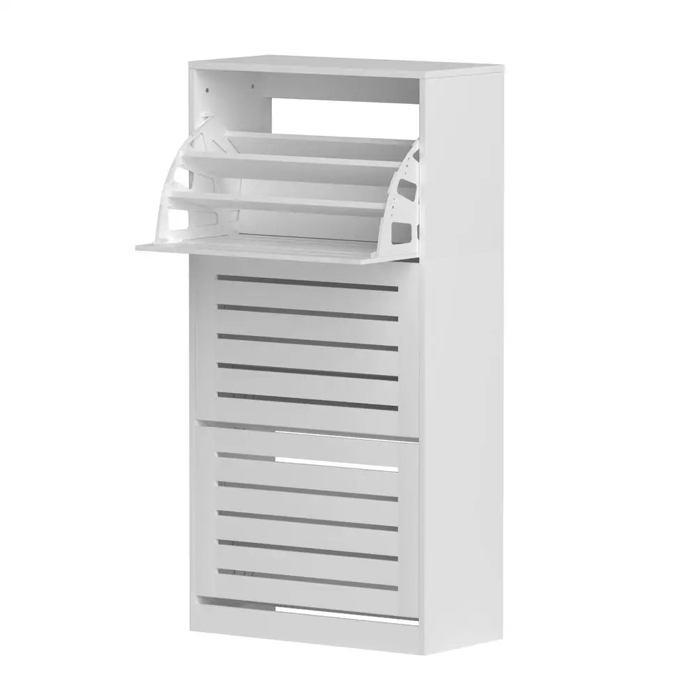 Artiss Shoe Cabinet Storage Drawer 45 Pairs White - Furniture > Living Room > Shoe Storage
