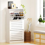 Artiss Shoe Cabinet Storage Drawer 45 Pairs White - Furniture > Living Room > Shoe Storage