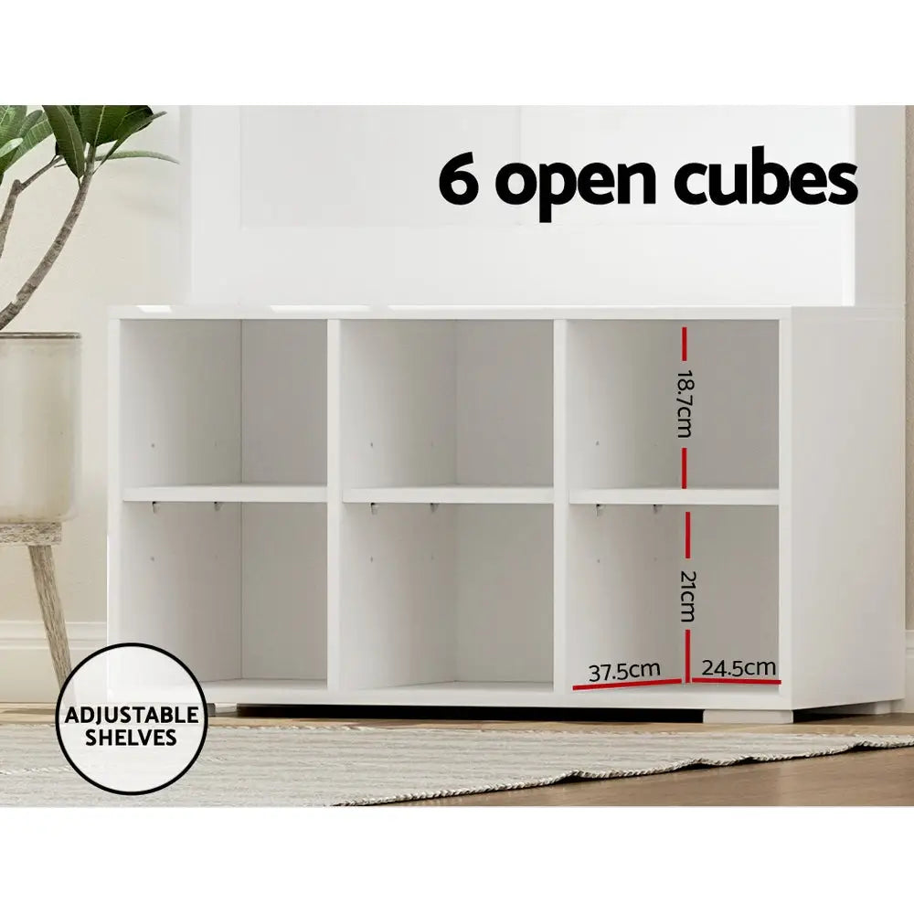 Artiss Shoe Cabinet Storage Rack Shoe Bench Hall Tree Coat Rack White 180CM - Furniture > Living Room