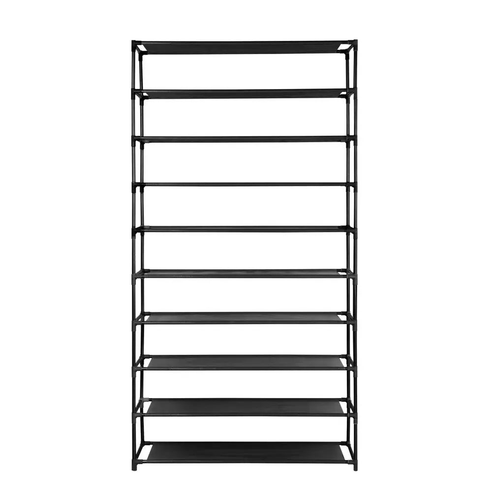 Artiss Shoe Rack 10-Tier (50 Pair) Shoes Organiser DIY Stackable Organizer Storage Shelf Stand Holder Portable Wardrobe