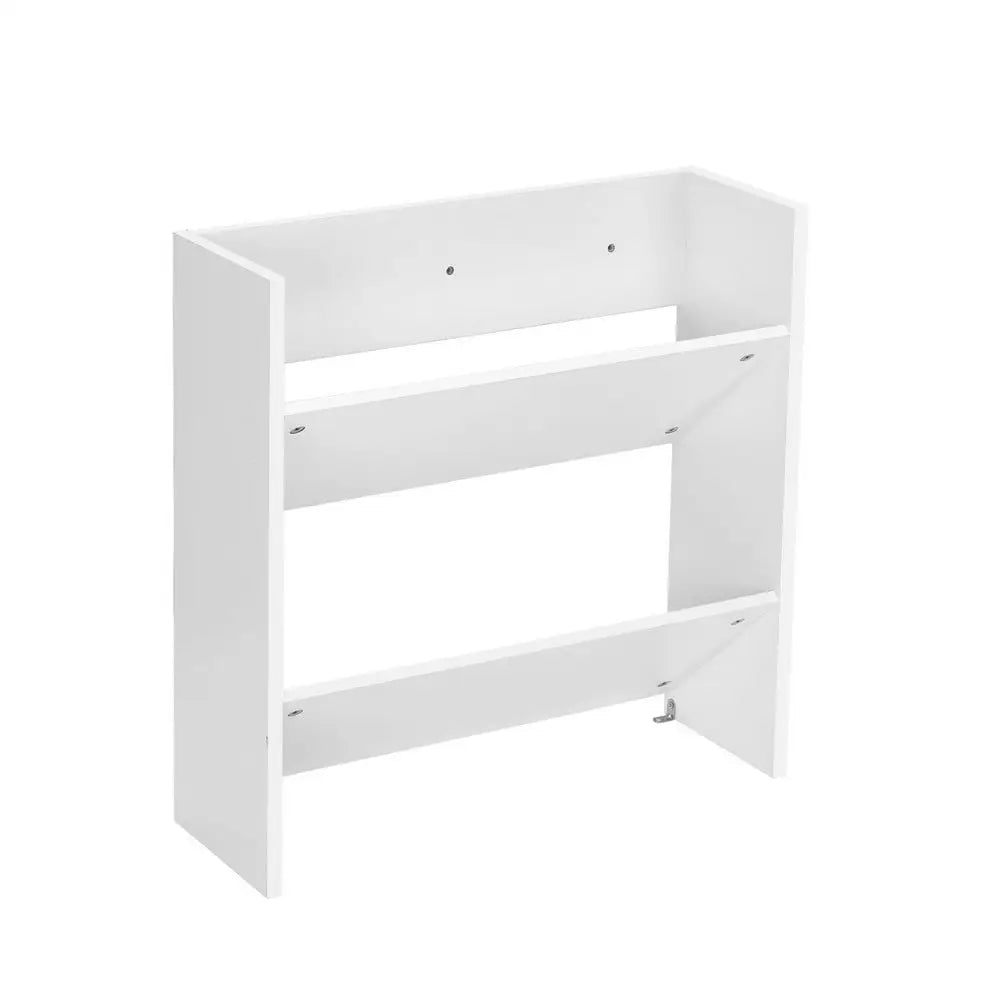 Artiss Shoe Rack 2-tier 12 Pairs Wall Mounted x2 - White - Furniture > Bedroom