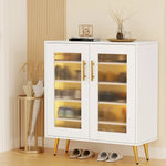 Artiss Shoe Rack 5-tier 20 Pairs Storage LED Light - Furniture > Living Room > Shoe Storage