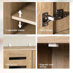 Artiss Shoe Rack Cabinet 20 Pairs 5-tier Wood Alster - Furniture > Living Room > Shoe Storage