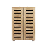 Artiss Shoe Rack Cabinet 20 Pairs 5-tier Wood Alster - Furniture > Living Room > Shoe Storage