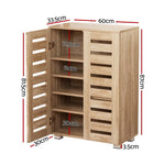 Artiss Shoe Rack Cabinet 20 Pairs 5-tier Wood Alster - Furniture > Living Room > Shoe Storage