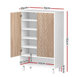 Artiss Shoe Rack Cabinet 24 Pairs 6-tier White - Furniture > Living Room > Shoe Storage