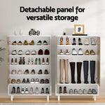 Artiss Shoe Rack Cabinet 24 Pairs 6-tier White - Furniture > Living Room > Shoe Storage