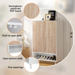 Artiss Shoe Rack Cabinet 24 Pairs 6-tier White - Furniture > Living Room > Shoe Storage