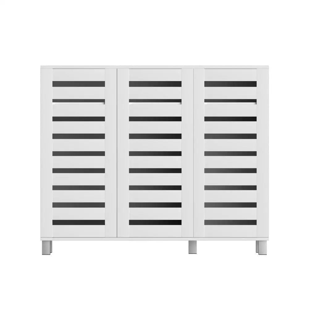Artiss Shoe Rack Cabinet 30 Pairs Adjustable Shelf White - Furniture > Living Room > Shoe Storage
