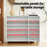 Artiss Shoe Rack Cabinet 30 Pairs Adjustable Shelf White - Furniture > Living Room > Shoe Storage