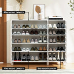 Artiss Shoe Rack Cabinet 30 Pairs Adjustable Shelf White - Furniture > Living Room > Shoe Storage
