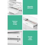 Artiss Shoe Rack Cabinet 36 Pairs Adjustable Shelves White Sara - Furniture > Living Room > Shoe Storage