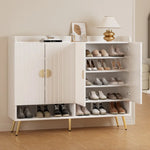 Artiss Shoe Rack Cabinet 5 Tiers 30 Pairs White - Furniture > Living Room > Shoe Storage