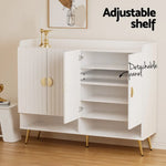 Artiss Shoe Rack Cabinet 5 Tiers 30 Pairs White - Furniture > Living Room > Shoe Storage