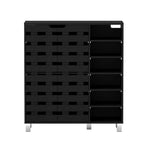 Artiss Shoe Rack Cabinet 6 Tier Storage Shelf Black - Furniture > Living Room > Shoe Storage