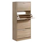 Artiss Shoe Rack Cabinet 60 Pairs 4 Doors - Wood - Furniture > Living Room > Shoe Storage