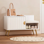 Artiss Shoe Rack Cabinet Bench 6 Pairs White - Furniture > Living Room > Shoe Storage