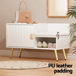 Artiss Shoe Rack Cabinet Bench 6 Pairs White - Furniture > Living Room > Shoe Storage