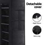 Artiss Shoe Rack Cabinet Removable Cover 10 tier Black - Furniture > Living Room > Shoe Storage
