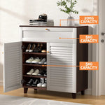 Artiss Shoe Rack Cabinet Shoes Storage Drawer 16 Pairs - Furniture > Living Room > Shoe Storage