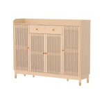 Artiss Shoe Rack Cabinet with Shelves 26 Pairs Pine - Furniture > Living Room > Shoe Storage