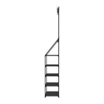 Artiss Shoe Rack Coat Hat Stand Hallway Shoes Storage Tree Metal Shelves Black - Furniture > Living Room